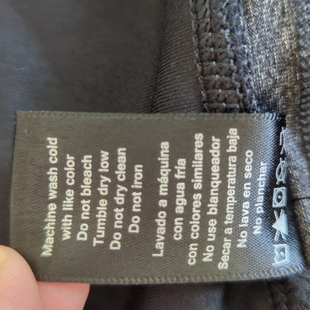 Active Life Workout Mesh Athletic Capri Leggings XL Black Charcoal - Picture 6 of 12
